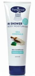 Pampered In Shower Body Moisturiser Sea Mineral 250ml