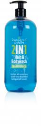 Pampered 2 in 1 Hair & Bodywash Sea Mineral 1 litre